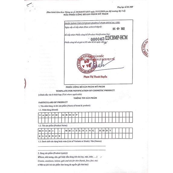Kem Body Mychi hương nước hoa - Dưỡng Trắng da toàn thân Mychi