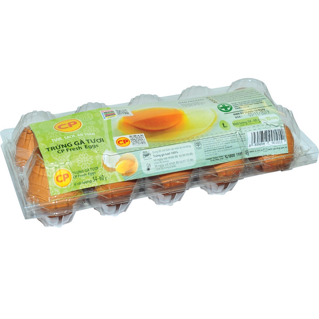 Trứng gà CP (Vĩ 10 trứng)