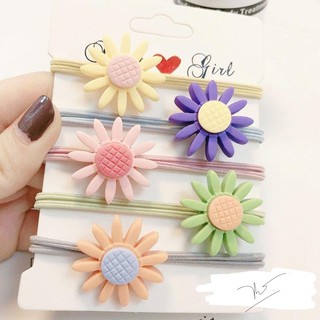cột tóc hoa cúc daisy cute