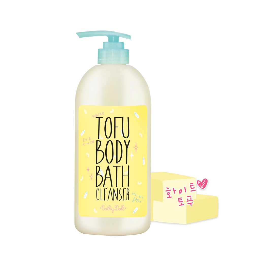 [Mã LT50 giảm 50k đơn 250k] Sữa tắm đậu phụ Cathy Doll White Tofu Body Bath Cleanser 750ml