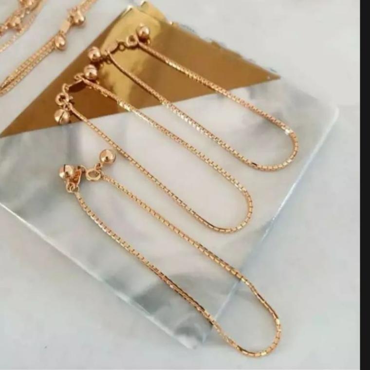 Vòng Đeo Tay Bằng Titan Mạ Vàng 24K 4.4 MILANO Không Phai Màu