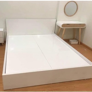  Giường ngủ bọc nệm gỗ MDF nhập khẩu 2 hộc kéo thương hiệu Hoàng Lê Mộc