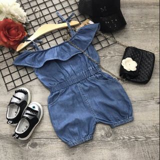 Jumpsuits jean bé gái