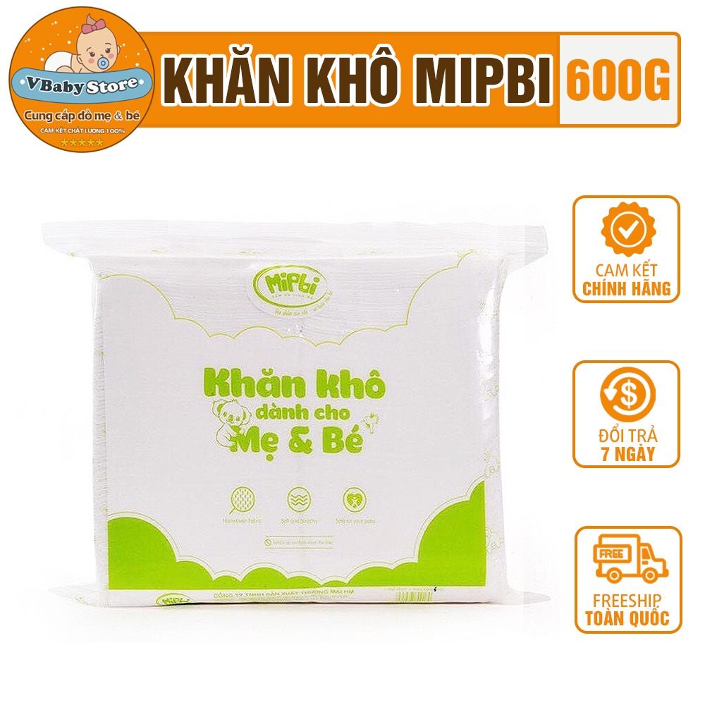 Khăn khô đa năng Mipbi 600g chính hãng