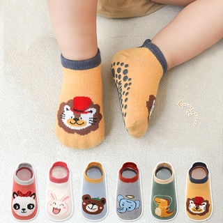 Tất KIDSOCK Cổ Ngắn Hình Thú Siêu Chống Trượt Túi Zip Xịn Sò Cho Bé 0