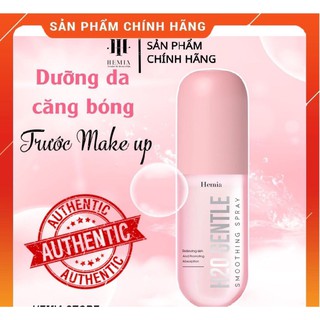 Xịt khoáng 2in1 hemia - xịt khoáng dna cá tầm h2o gentle cấp ẩm giúp da căng bóng bảo vệ lớp trang điểm