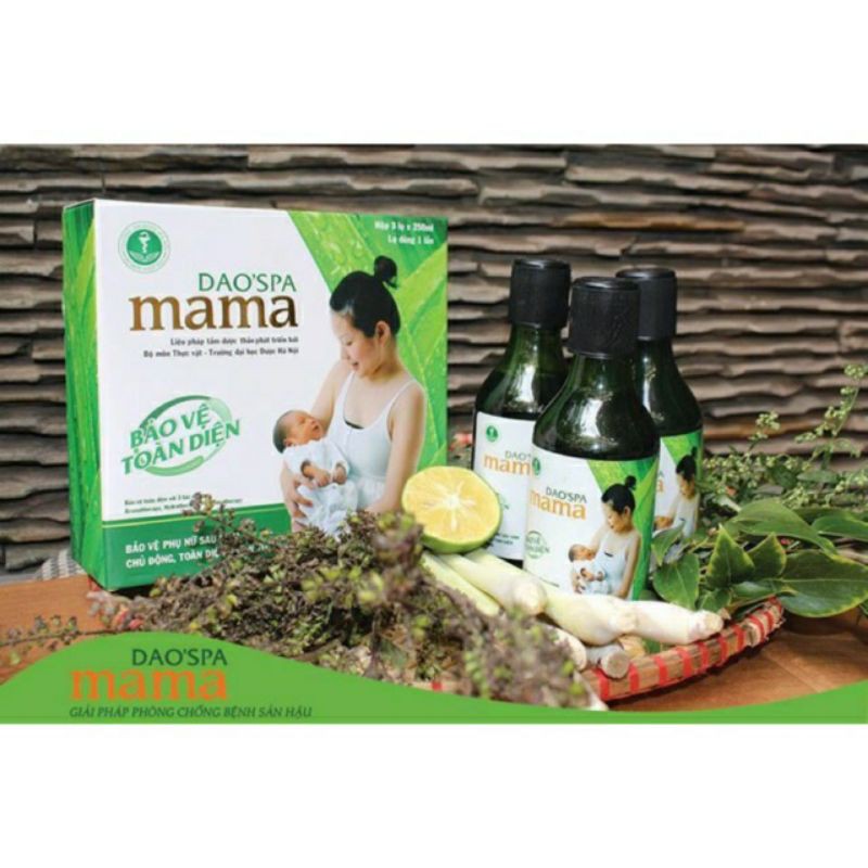 Dao'Spa Mama- Bộ 3 nước tắm Thảo dược cho mẹ sau sinh