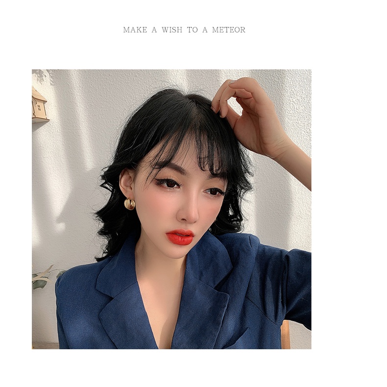 Khuyên Tai Tròn Thiết Kế Đơn Giản Tinh Tế Thời Trang