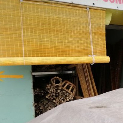 Mành trúc che nắng cao cấp mầu vàng chất lượng cao