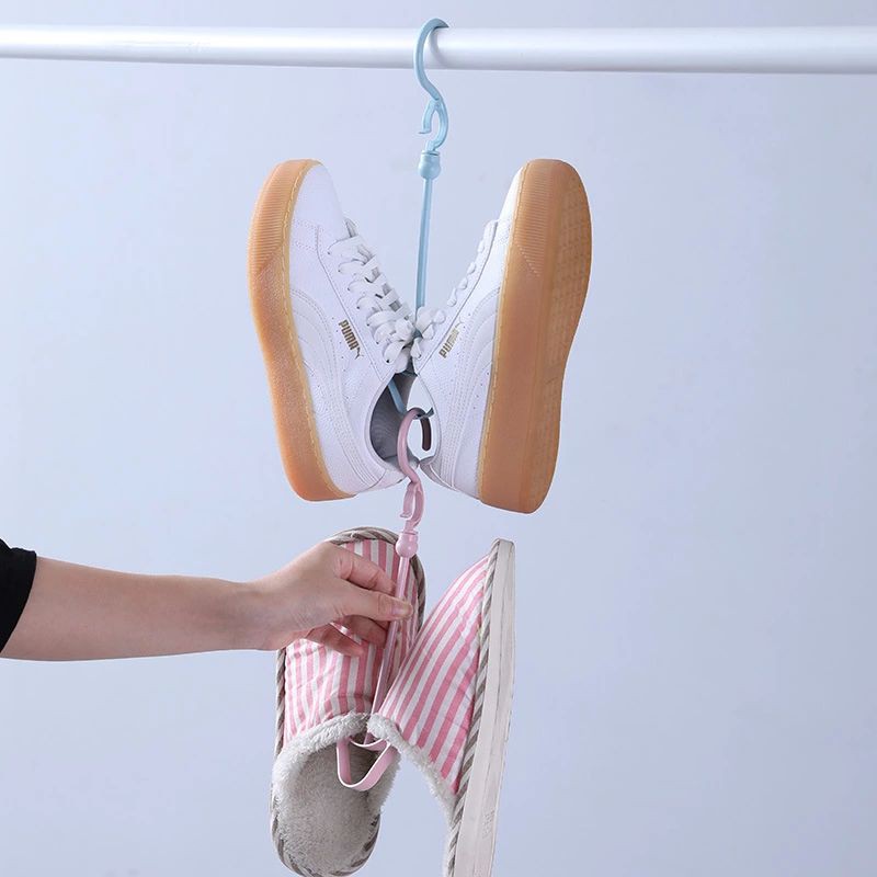 Móc Treo Phơi Giày Dép, Quần Áo Xoay 360 Độ/ Giá Treo Đồ Thông Minh