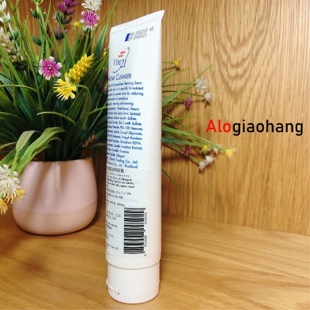 Vin21 Acne Cleanser Collagen Sữa Rửa Mặt Ngừa Mụn  - Alogiaohang