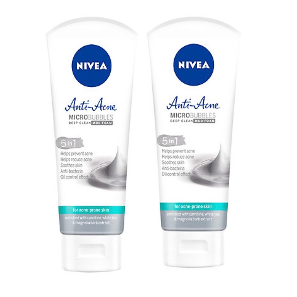 Sữa rửa mặt NIVEA bùn khoáng ngừa mụn (CAM KẾT HÀNG CHÍNH HÃNG)