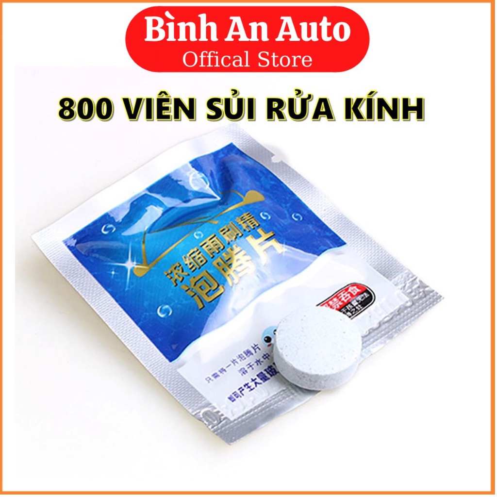 800 VIÊN SỦI RỬA KÍNH XE Ô TÔ SIÊU SẠCH - Bình An Auto