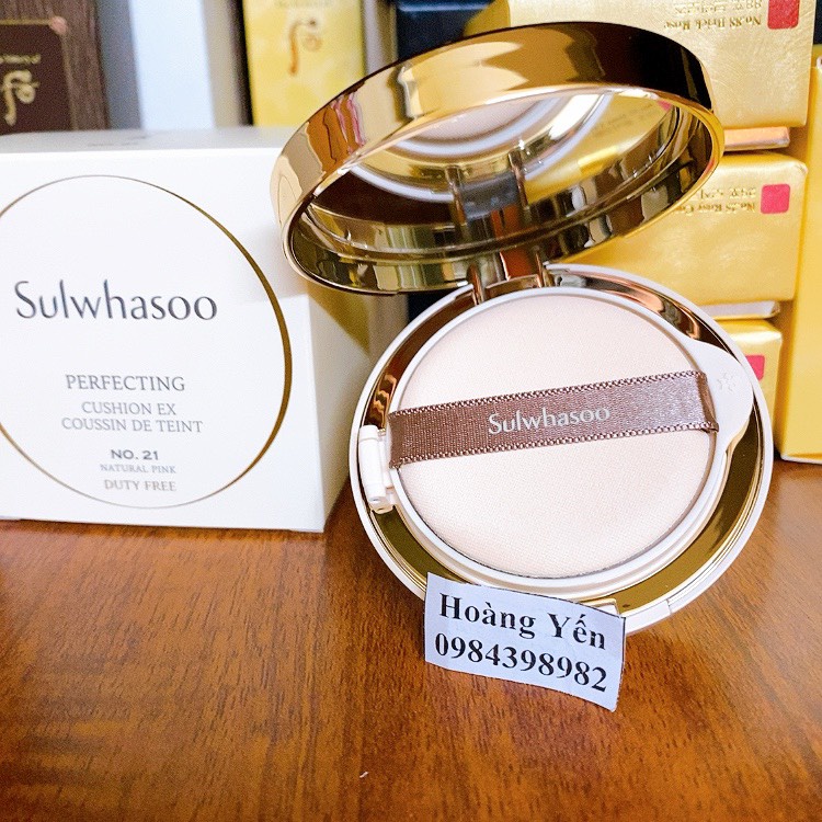 [DATE 2024] PHẤN NƯỚC SULWHASOO PERFECTING CUSHION EX, (HỘP CHÍNH TÁCH SET K KÈM LÕI PHỤ) TONE 21