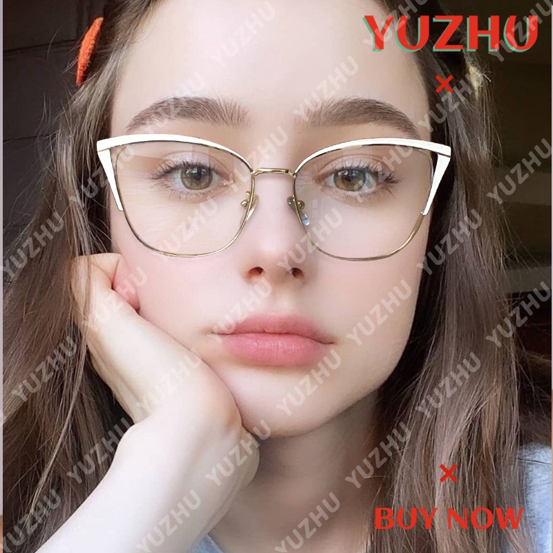 Mắt Kính TR90 Gọng Kim Loại Chống Ánh Sáng Xanh Thời Trang Phương Tây Cho Nam/Nữ