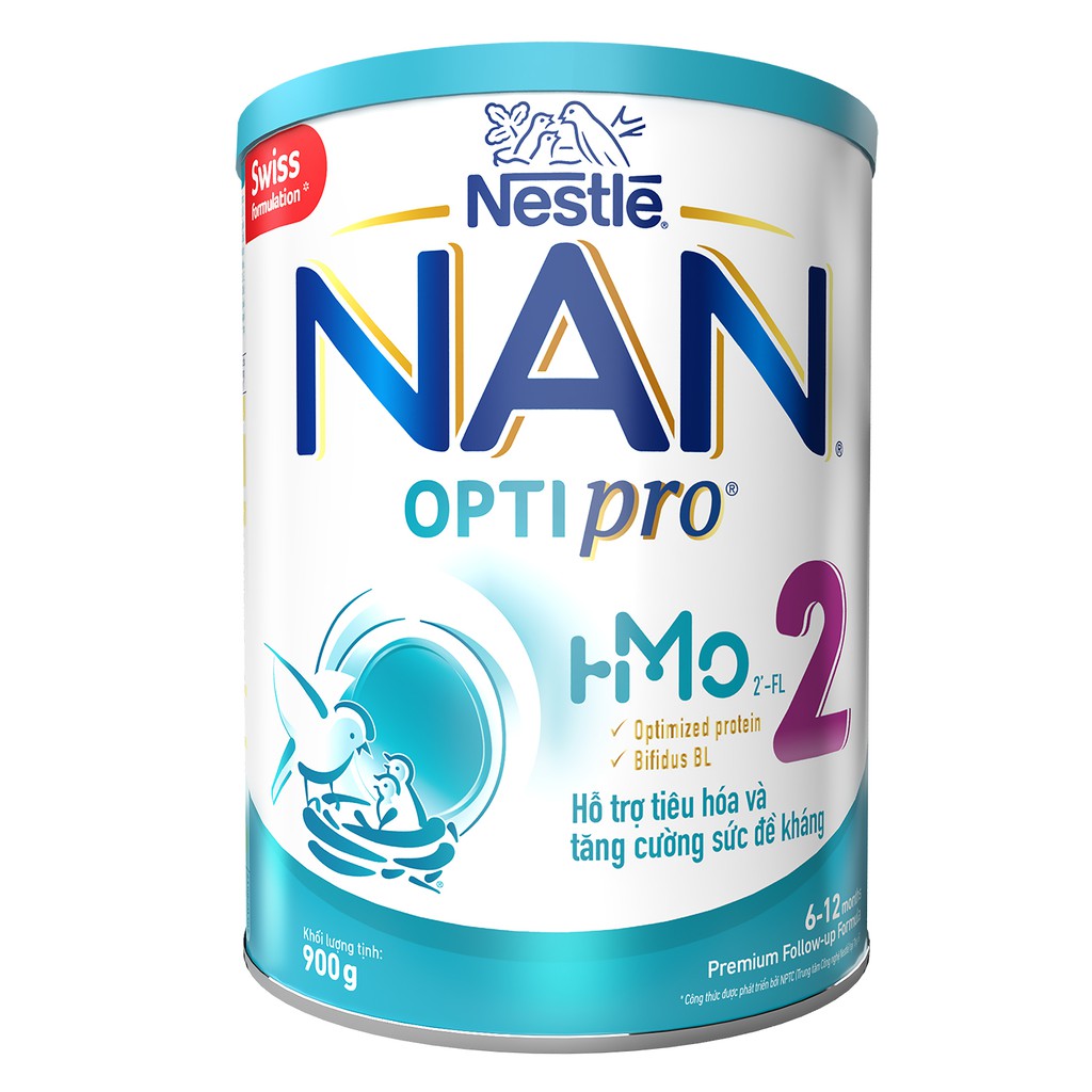(mẫu mới) Sữa bột Nan optipro step 2 lon 900g