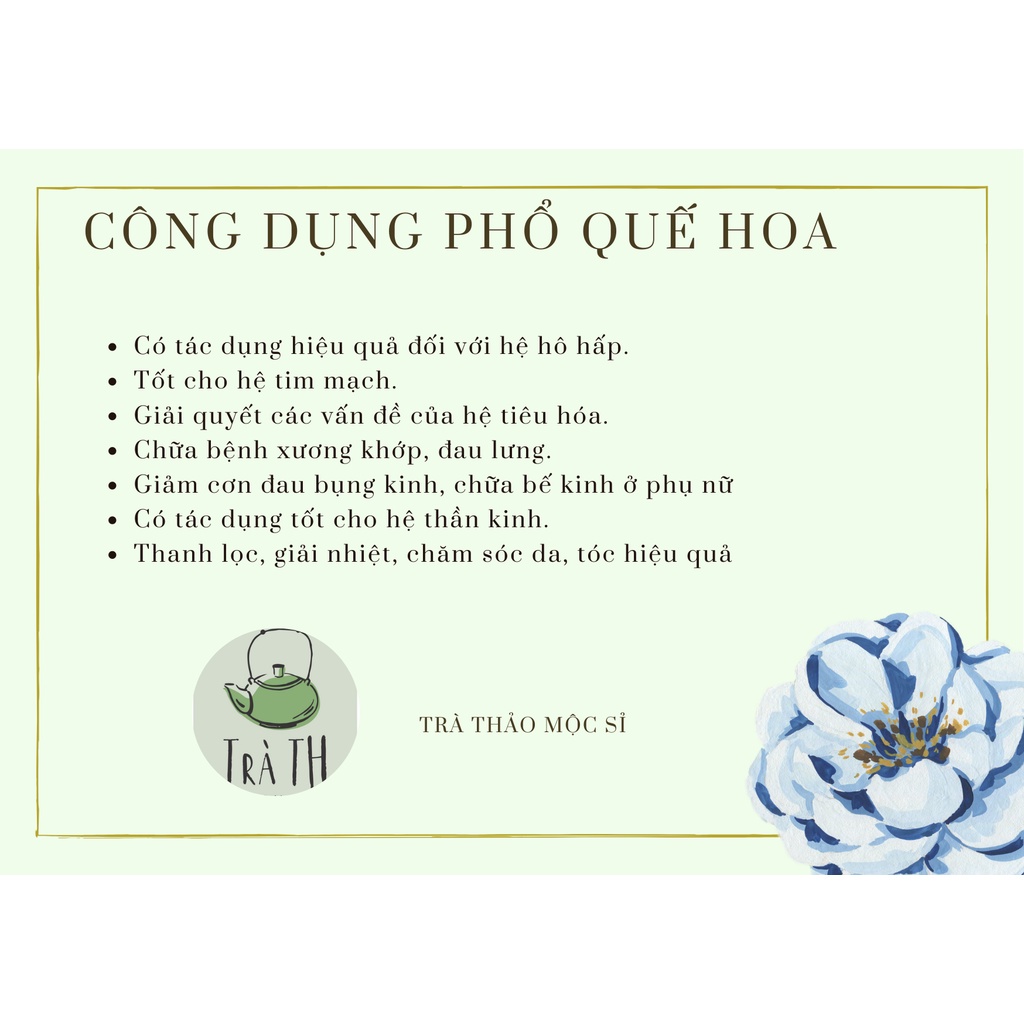 (ảnh thật + video )Hoa quế hoa hàng đặc biệt 10g_tinhhoatrathaomoc