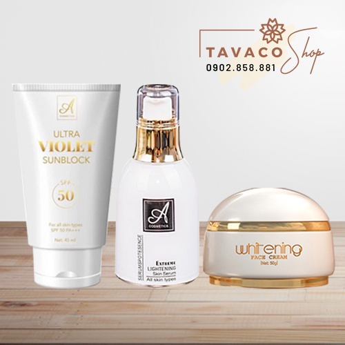 Combo Face Pháp + Serum Spot + Kem chống nắng Ultra Violet Sunblock ACosmetic
