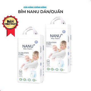 Bỉm Quần NaNu Baby Untrathin Đủ Size M50-L50-XL50-XXL50-XXXL50