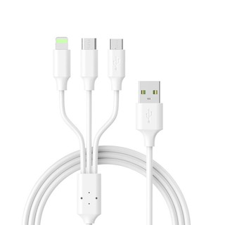Cáp Sạc 3 Đầu - Cáp Sạc Nhanh Iphone, Usb, Type C