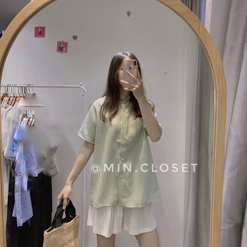 Áo sơ mi vạt lưng siêu xinh [ Ảnh thật shop chụp ]