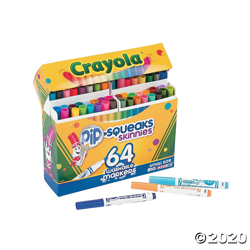 Combo 5 cây bút lông nét thanh nét đậm Crayola mini (màu ngẫu nhiên)