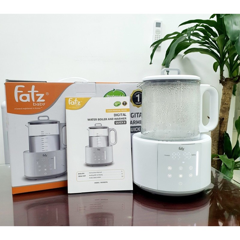 Máy đun và hâm nước pha sữa điện tử FatzBaby Quick 6 - 1200ml - FB3582 / FB3582TK