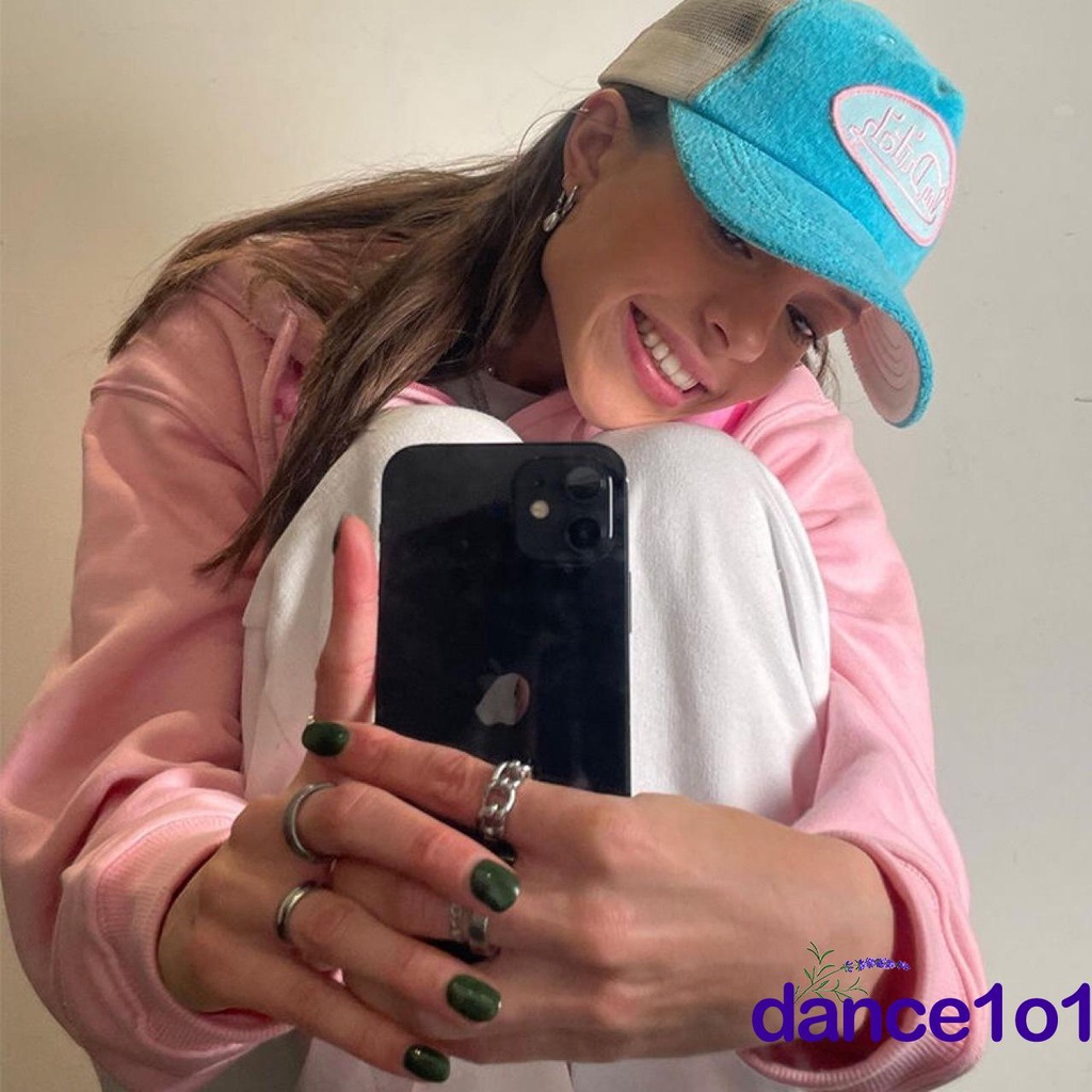 Áo Hoodie Tay Dài Dáng Rộng Có Khóa Kéo In Chữ Sáng Tạo