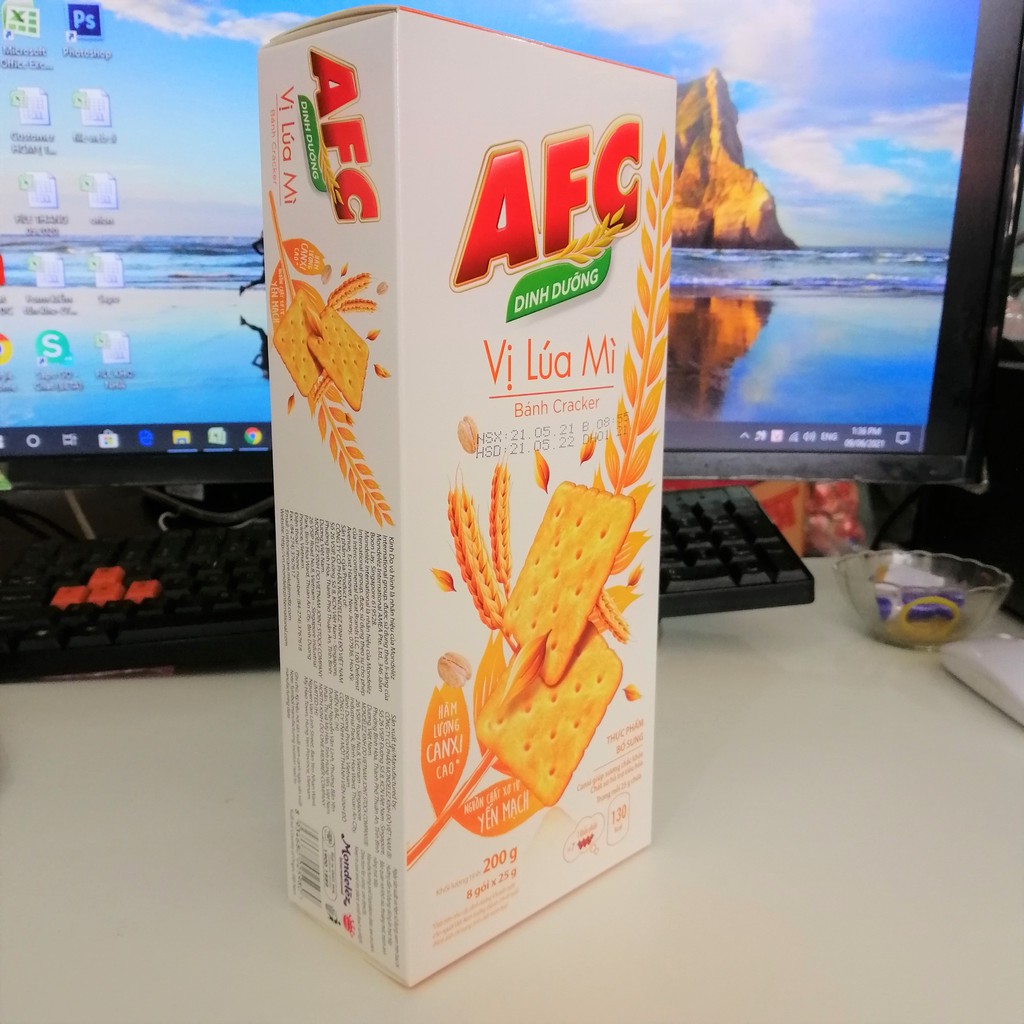 Bánh Cracker AFC Dinh Dưỡng Vị Lúa Mì