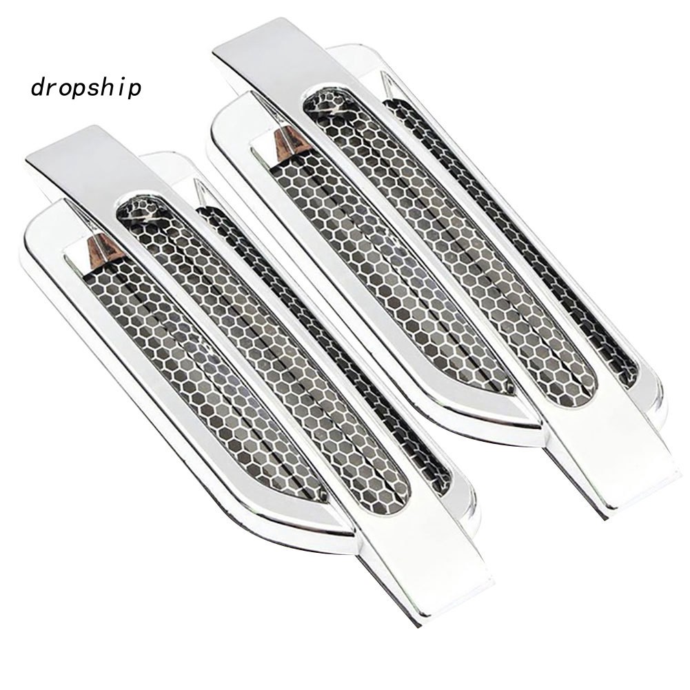 1 Cặp Miếng Dán Trang Trí Nắp Capo Xe Hơi Hình Lưới Tản Nhiệt / Nắp Ca Pô Độc Đáo Cho Xe Hơi DP 1 Cặp