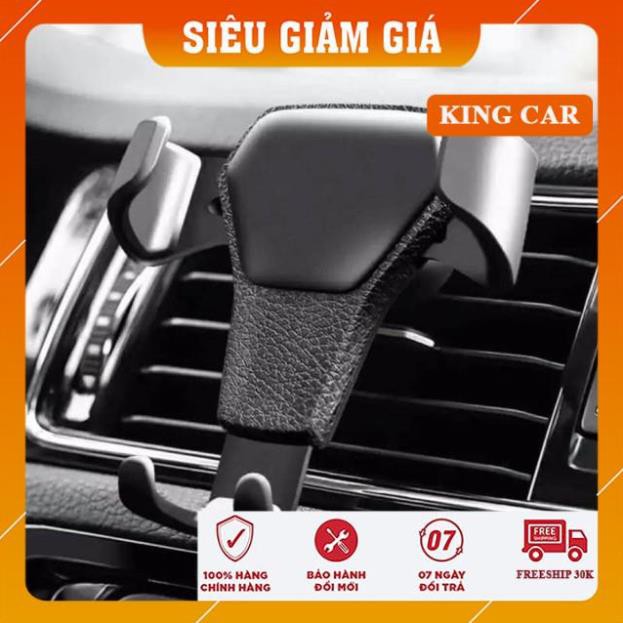 Giá đỡ điện thoại cài cửa gió điều hòa ô tô đế da - Shop KingCar