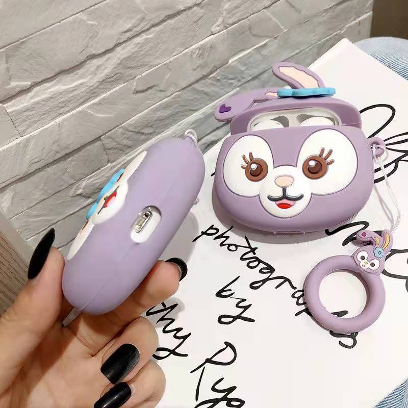 Vỏ Bảo Vệ Hộp Sạc Tai Nghe Earpods I11I9 i12 Bằng Silicon Họa Tiết Hoạt Hình Dễ Thương Chống Rơi Ốp
