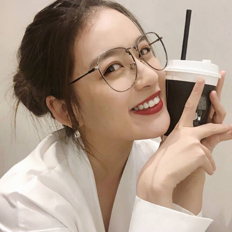 Kính mát tráng gương gọng kim loại phong cách Hàn Quốc balo local brand