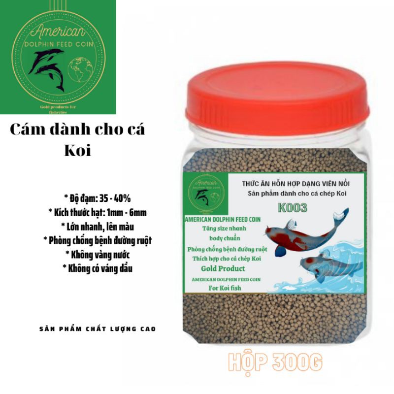 Hộp Thức ăn Viên nổi dành cho cá Koi cám cực thơm