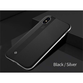 Ốp lưng sợi carbon thời trang cho IPhone X