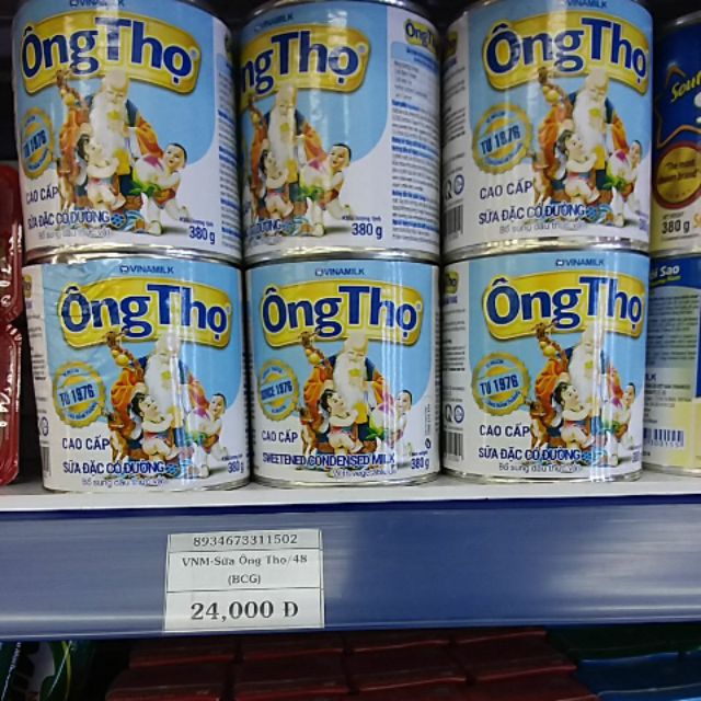 Sữa đặc Ông thọ 380gr- Hsd: 19/05/2020
