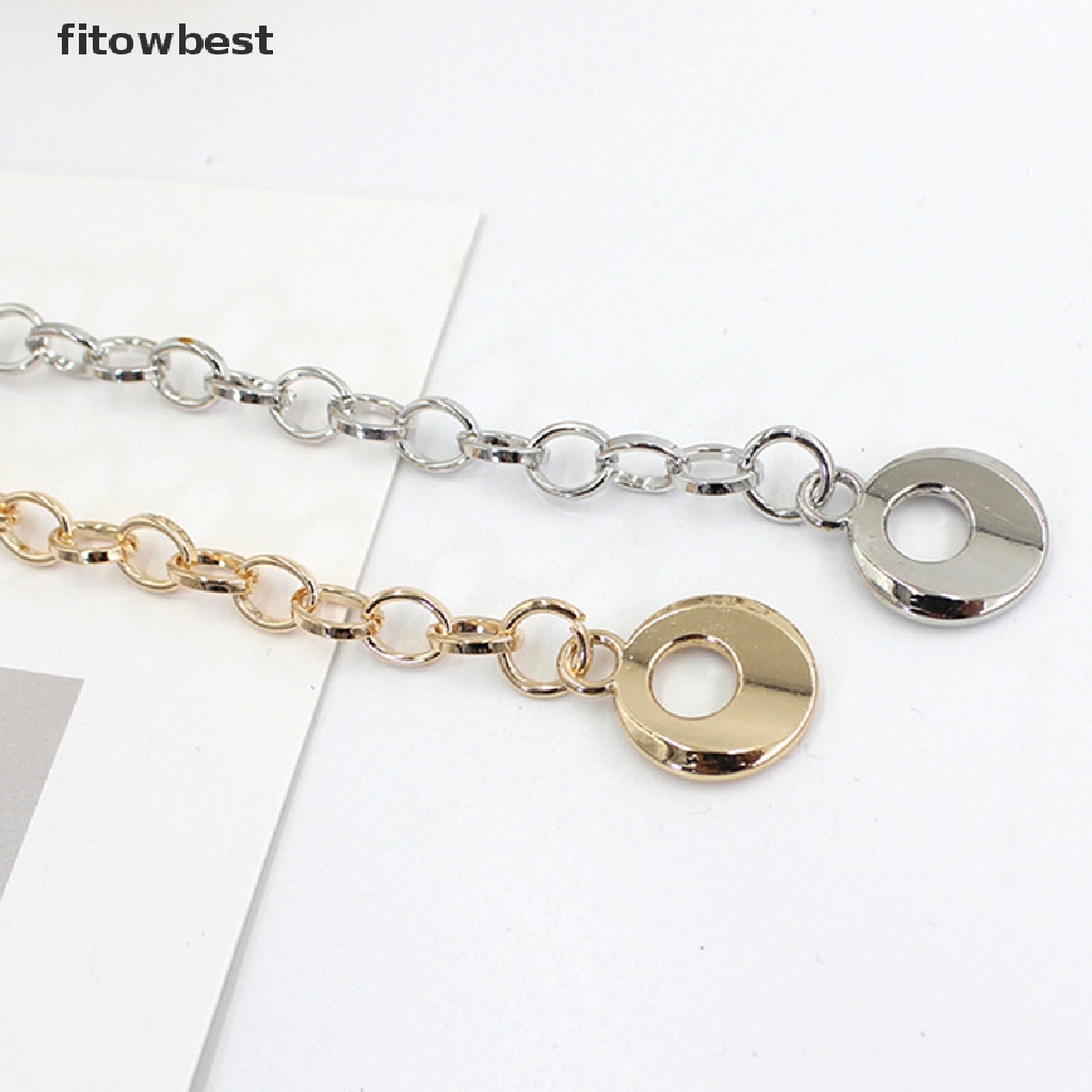 Thắt lưng GJCUTE dây xích móc kim loại hình vuông có thể điều chỉnh thời trang cho nữ