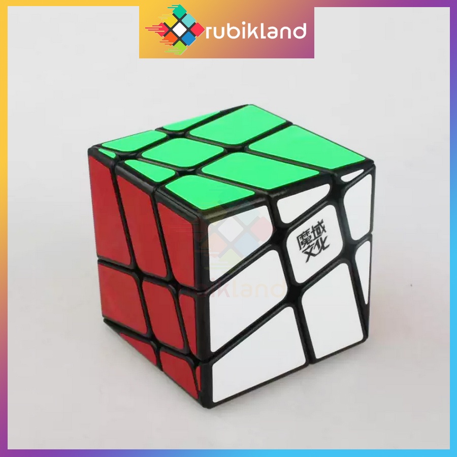 Rubik Biến Thể Moyu MeiLong MoYu Crazy Windmill Cube Rubic Viền Đen Đồ Chơi Trí Tuệ Trẻ Em