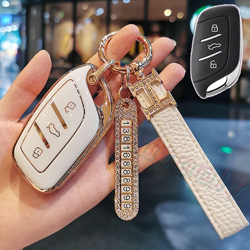 Bao Da Đựng Chìa Khóa Xe Hơi Mg6 mg ZS / Ốp chìa khoá ô tô MG ZS chất liệu TPU sang trọng / Ốp Bảo Vệ Chìa Khóa Xe Hơi MG6 MG ZS hsezs MG5 EZS MG HS EV Chất Lượng Cao