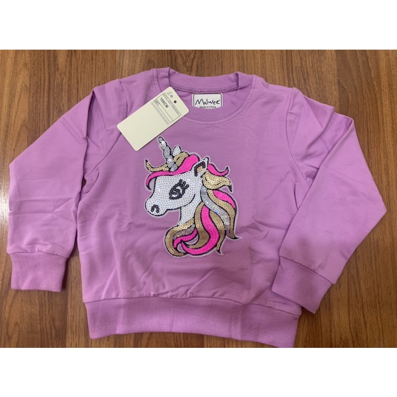 Áo nỉ da cá bé gái Malwee
