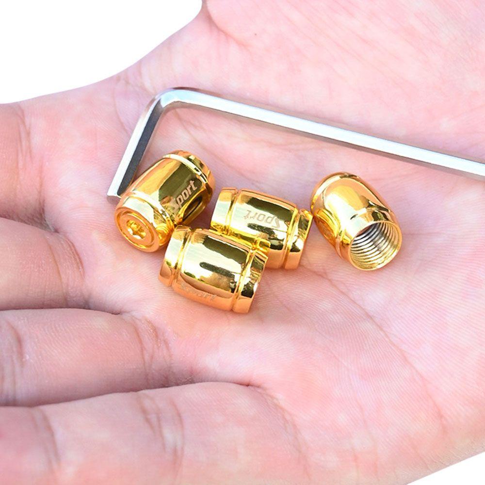 Vỏ Bọc Van Bánh Xe Hơi / Xe Máy Bằng Hợp Kim Kẽm Chống Thấm Nước / Bụi / Trộm Tiện Dụng