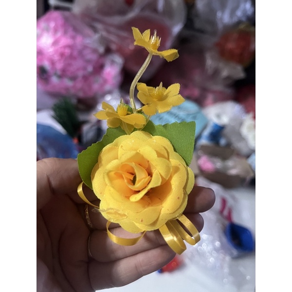 Combo 40 hoa, Hộp 40 hoa cài áo đám cưới, hội nghị, lễ vu lan có sẵn kim tây