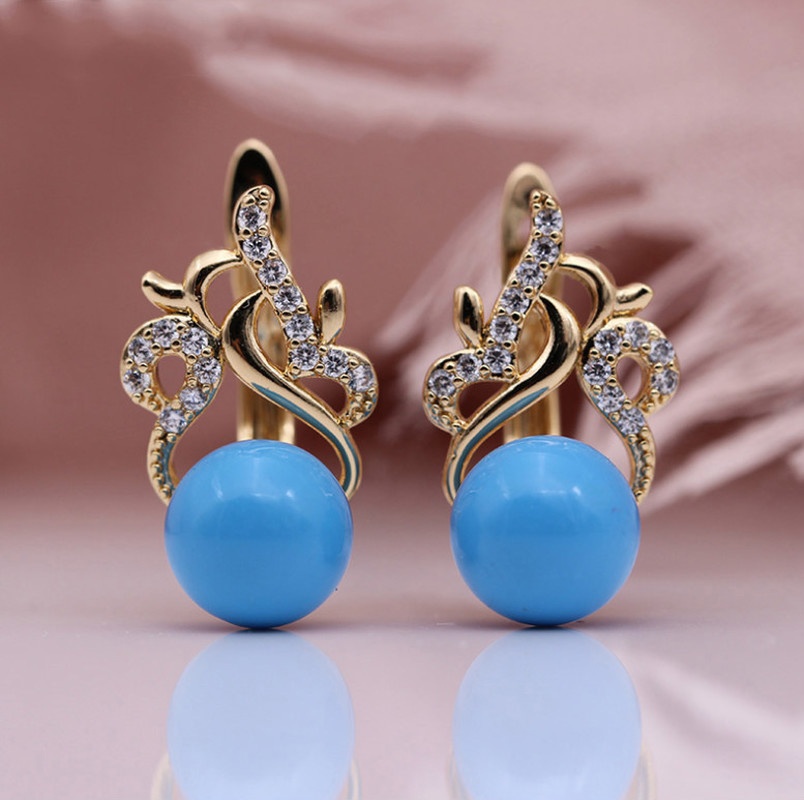 Hoa Tai Dáng Dài Hình Vỏ Sò Phối Ngọc Trai Thanh Lịch