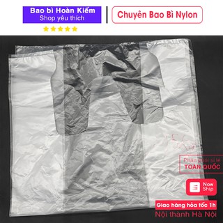 Túi Nilong Đóng Hàng 2 Quai Siêu Dai Siêu Rẻ - 1kg Túi Nilong Mỡ Bọc Hàng Loại Dày