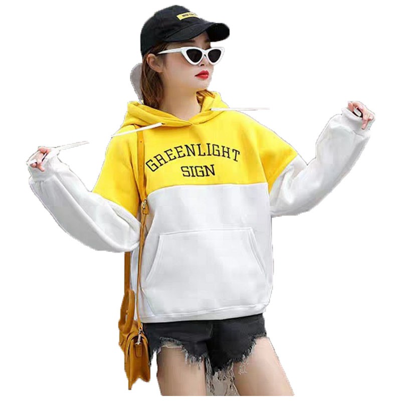 Áo khoác nỉ NỈ hoodie nữ hình thật phối màu đẹp