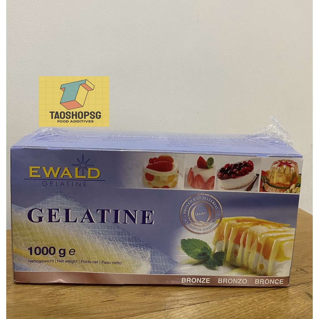 Gelatin lá Đức - Gelatin lá  - Gelatin lá làm chè khúc bạch - 10 lá gelatin Đức