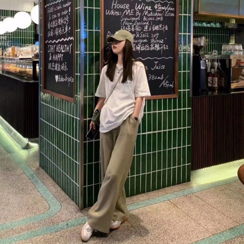 Quần ống rộng tăm lạnh 4 màu(quảng châu) | BigBuy360 - bigbuy360.vn