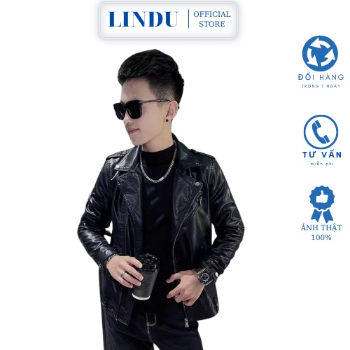 Áo khoác da biker jaket cao cấp nam, áo khoác mùa đông phong cách hàn quốc hàng quảng châu cao cấp