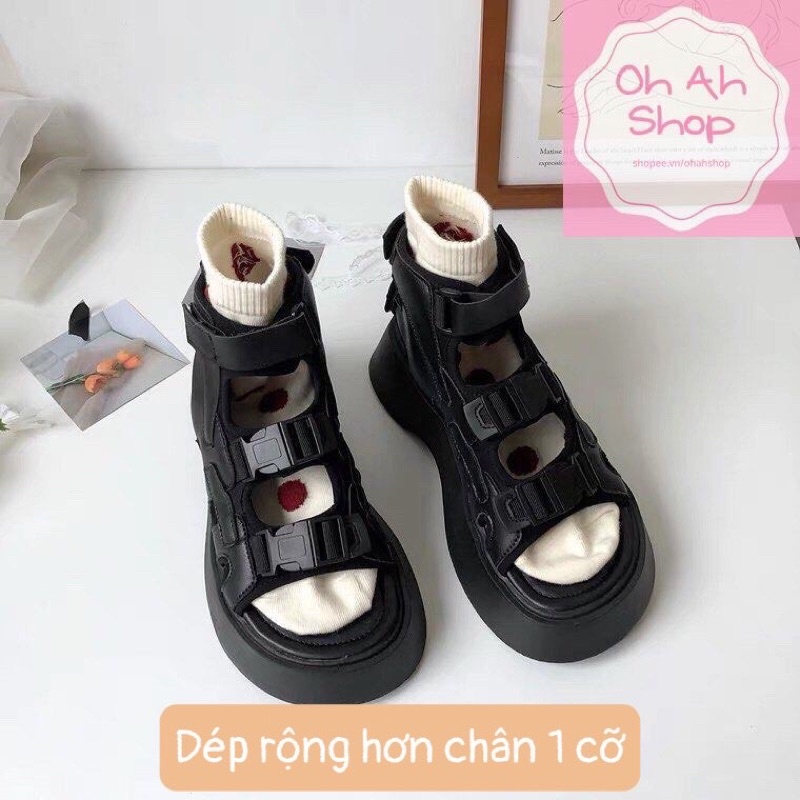 Dép Sandal Dép quai hậu Dép Xăng đan chuẩn dáng HOT Hàn Quốc Da Pu Siêu Xịn Êm Chân