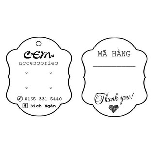 1000 TAG TREO BÔNG TAI